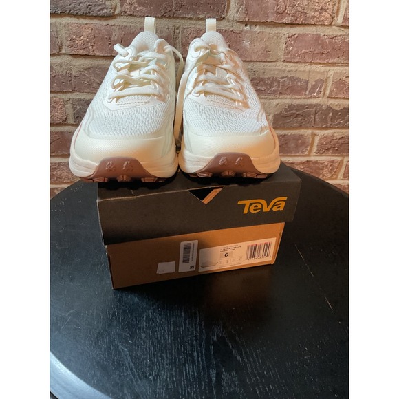 Teva Women's Sneakers Shoes Cream Mesh Lace Up Low Top Athletic Size 6 - Picture 8 of 8